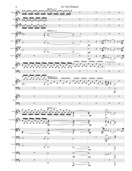 Go The Distance [for Orchestra 20 players]