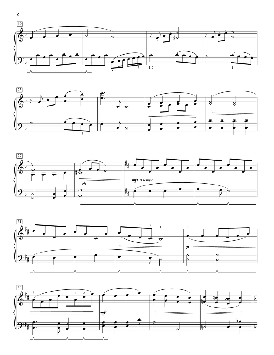 Angels We Have Heard On High [Classical version] (arr. Phillip Keveren) Piano Solo scores gallery preview page 2