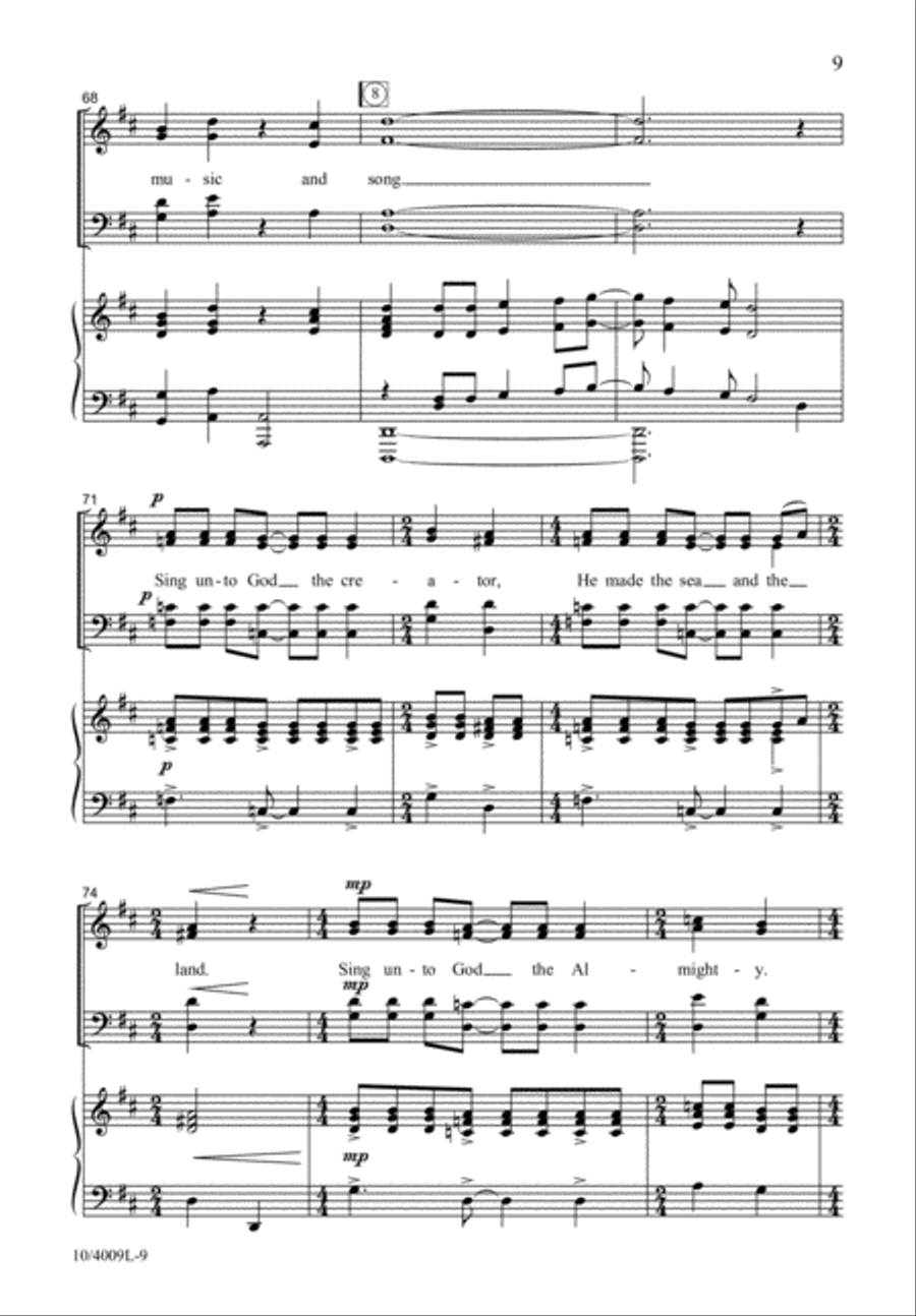 O Come, Let Us Sing 4-Part scores gallery preview page 10