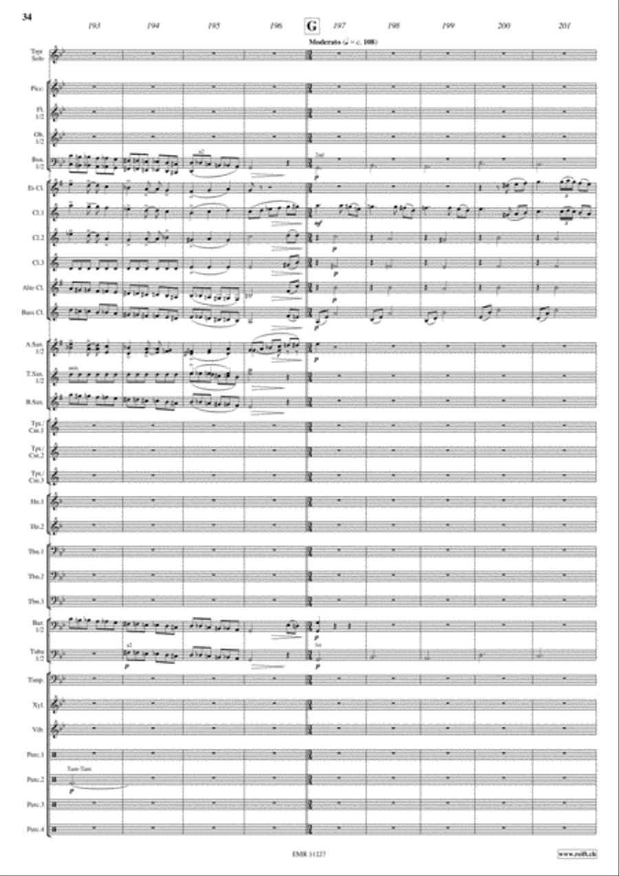 Voyages Voyages Concert Band scores gallery preview page 34