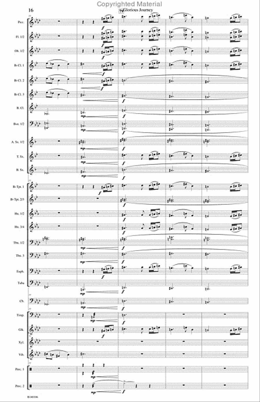 Glorious Journey Concert Band scores gallery preview page 19