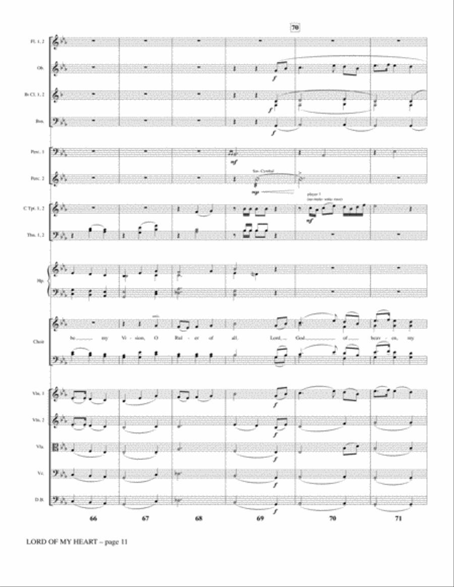 Lord of My Heart - Full Score Choir scores gallery preview page 7