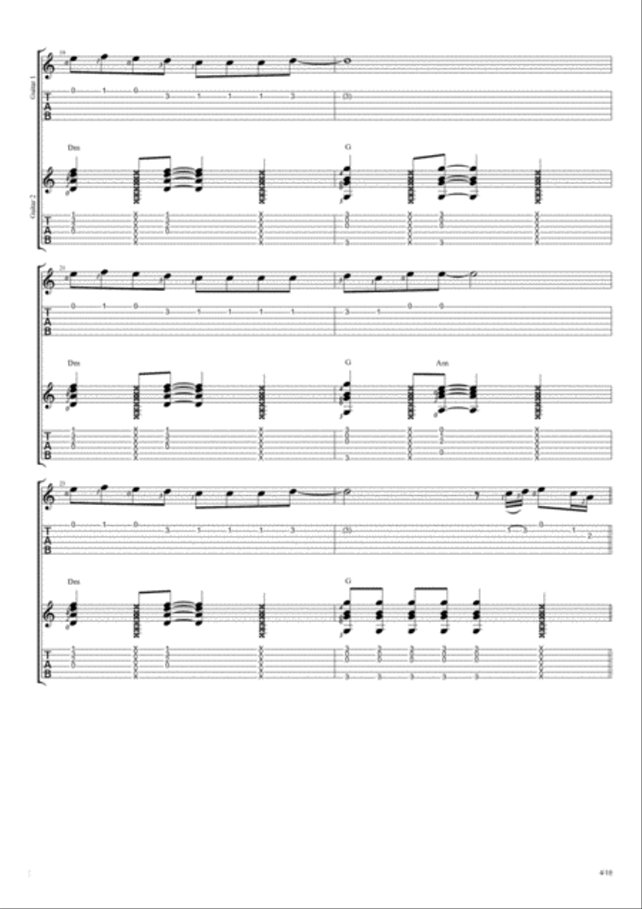 Thinking Out Loud Thinking Out Loud Electric Guitar scores gallery preview page 4