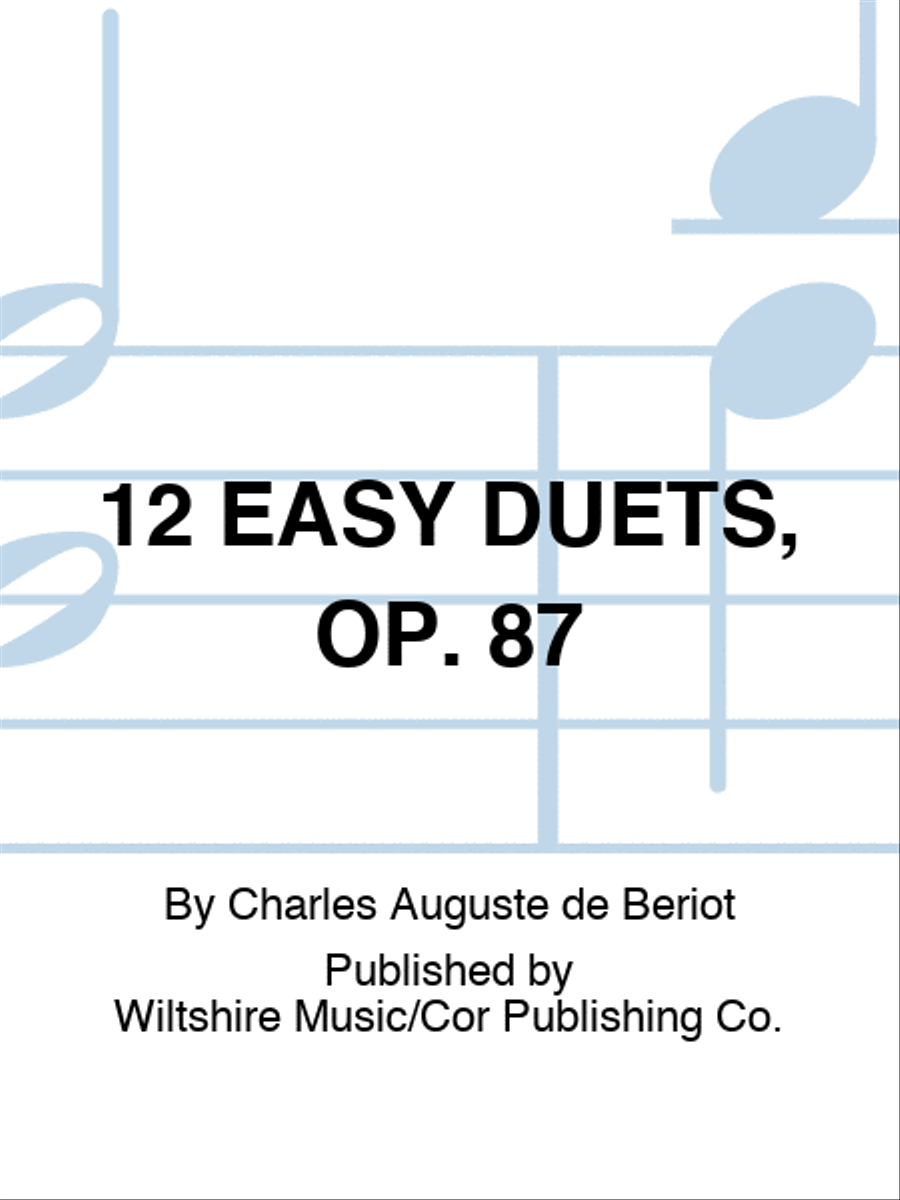 12 EASY DUETS, OP. 87 String Duet scores gallery preview page 1