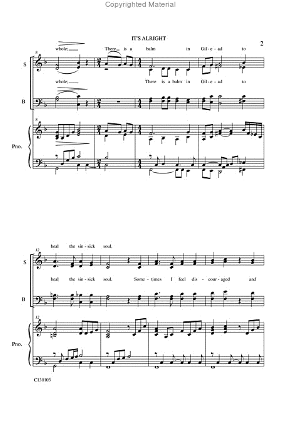 It's Alright Medley It's Alright Medley 4-Part scores gallery preview page 4