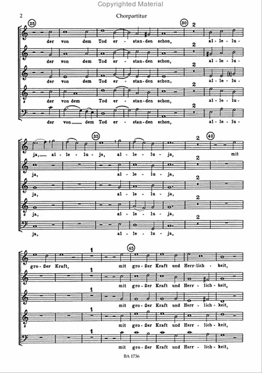 Heut triumphieret Gottes Sohn BuxWV 43 SSATB scores gallery preview page 3