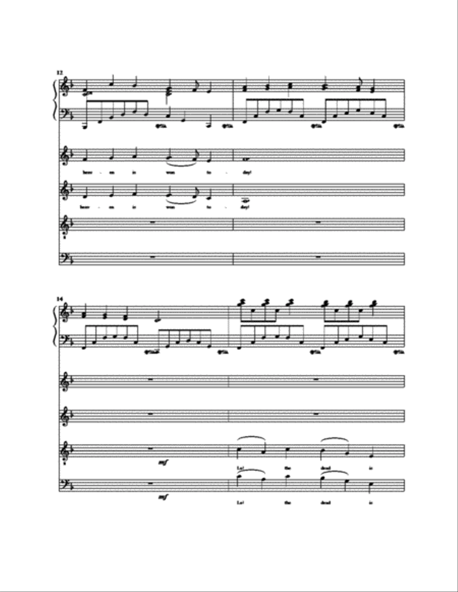 Welcome, Happy Morning Welcome, Happy Morning 4-Part scores gallery preview page 4