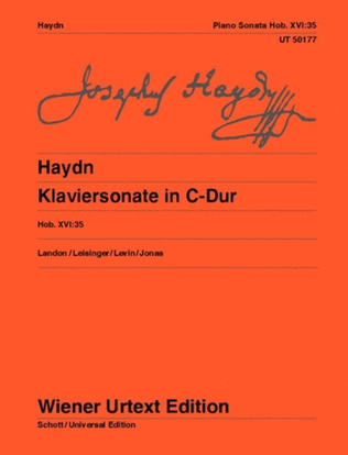 Book cover for Klaviersonate in C-Dur