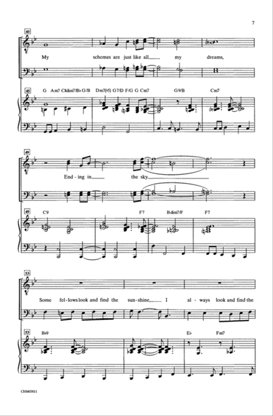 I'm Always Chasing Rainbows Choir scores gallery preview page 5