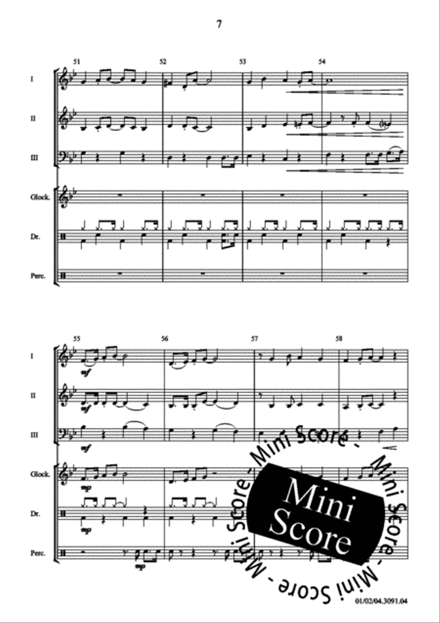 Funny Girls Concert Band scores gallery preview page 13
