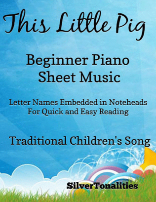 Book cover for This Little Pig Beginner Piano Sheet Music