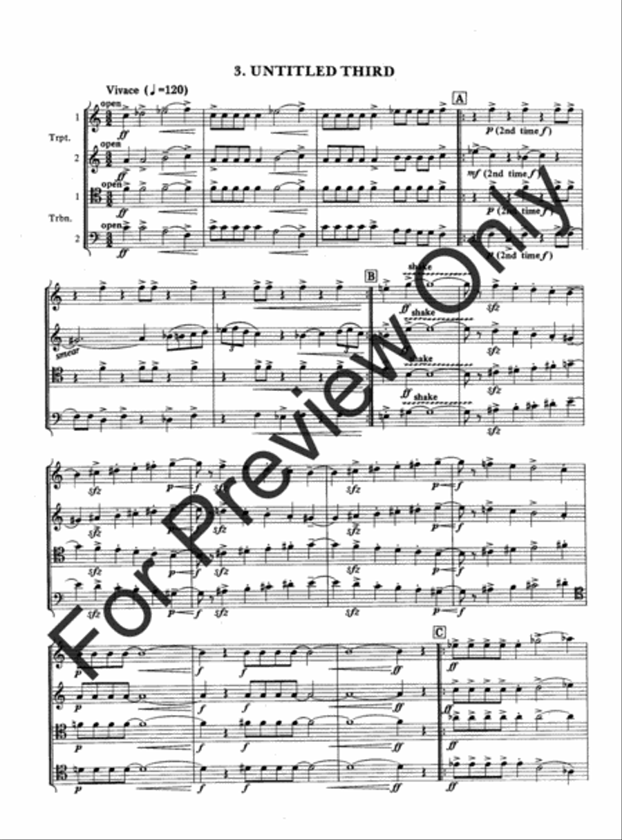 Bagatelles For Brass Bagatelles For Brass Trombone scores gallery preview page 8