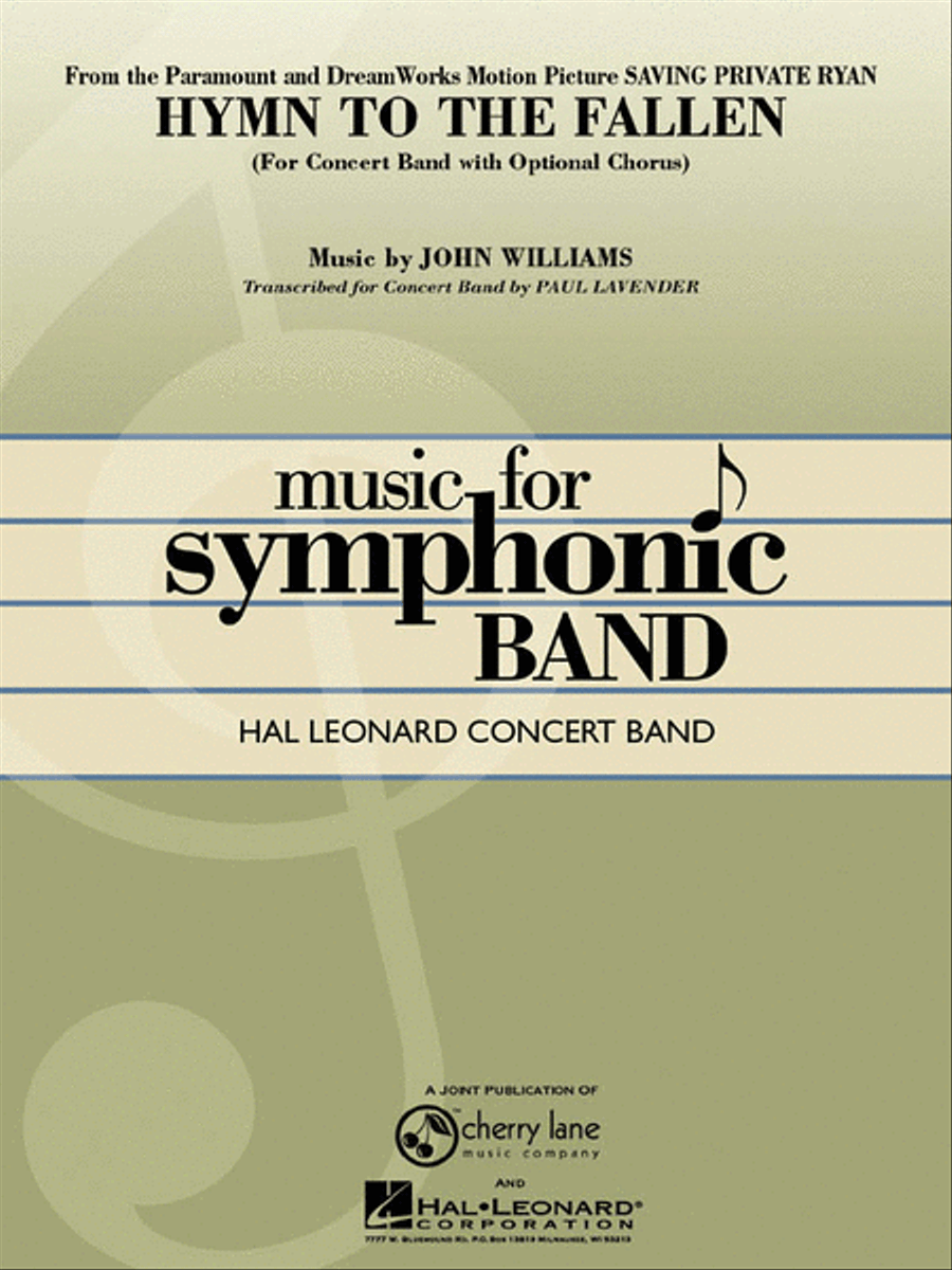 Hymn to the Fallen (from Saving Private Ryan) Concert Band scores gallery preview page 1