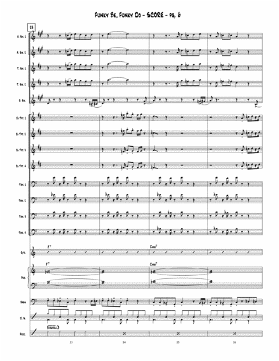 Funky Be, Funky Do Jazz Ensemble scores gallery preview page 7
