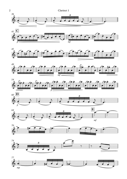 Nutcracker Suite - Arabian Dance: Clarinet Duet image number null