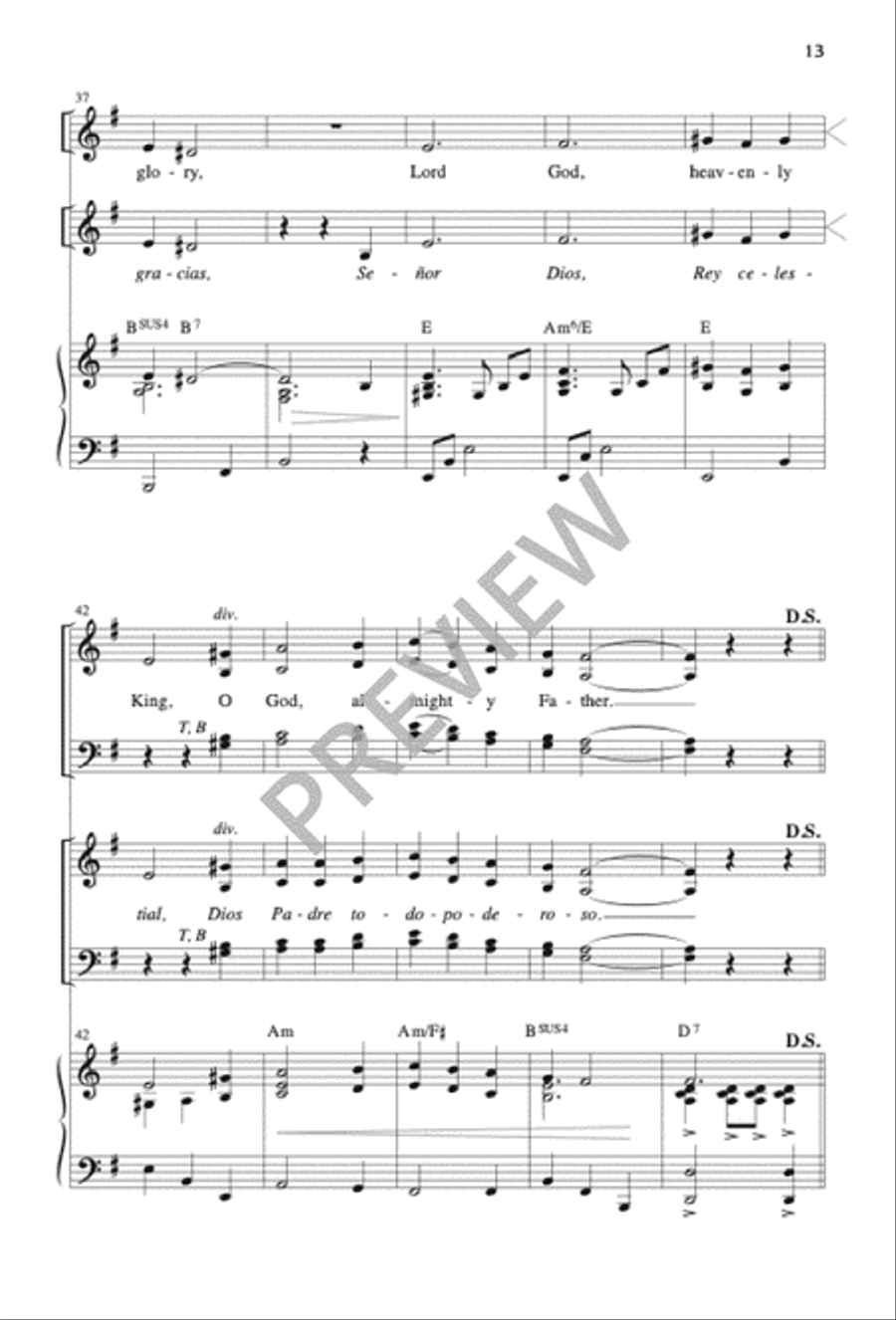 Mass of the Sun of Justice / Misa Sol de Justicia 4-Part scores gallery preview page 14