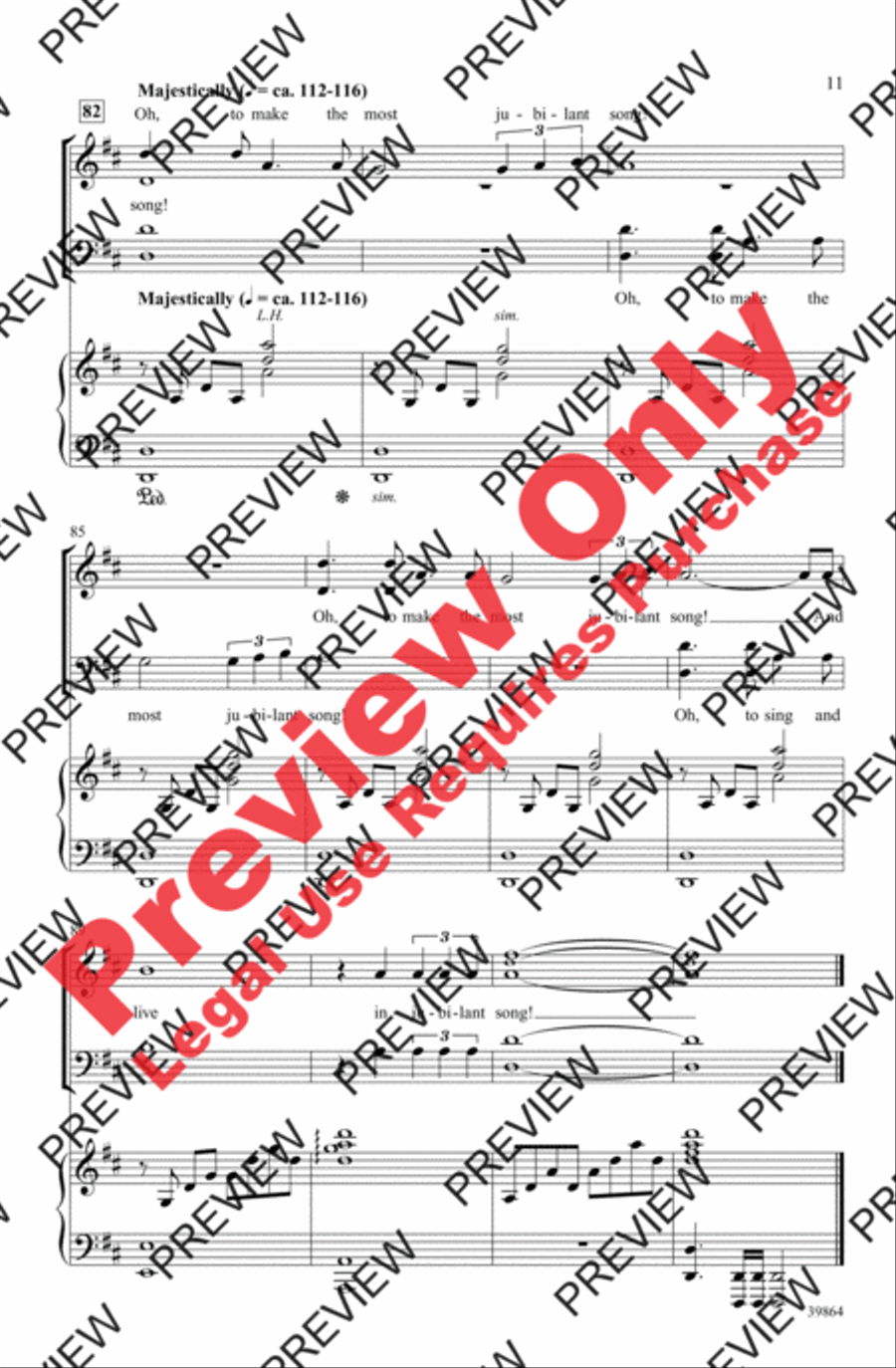 Celebrate and Sing! Celebrate and Sing! 4-Part scores gallery preview page 11