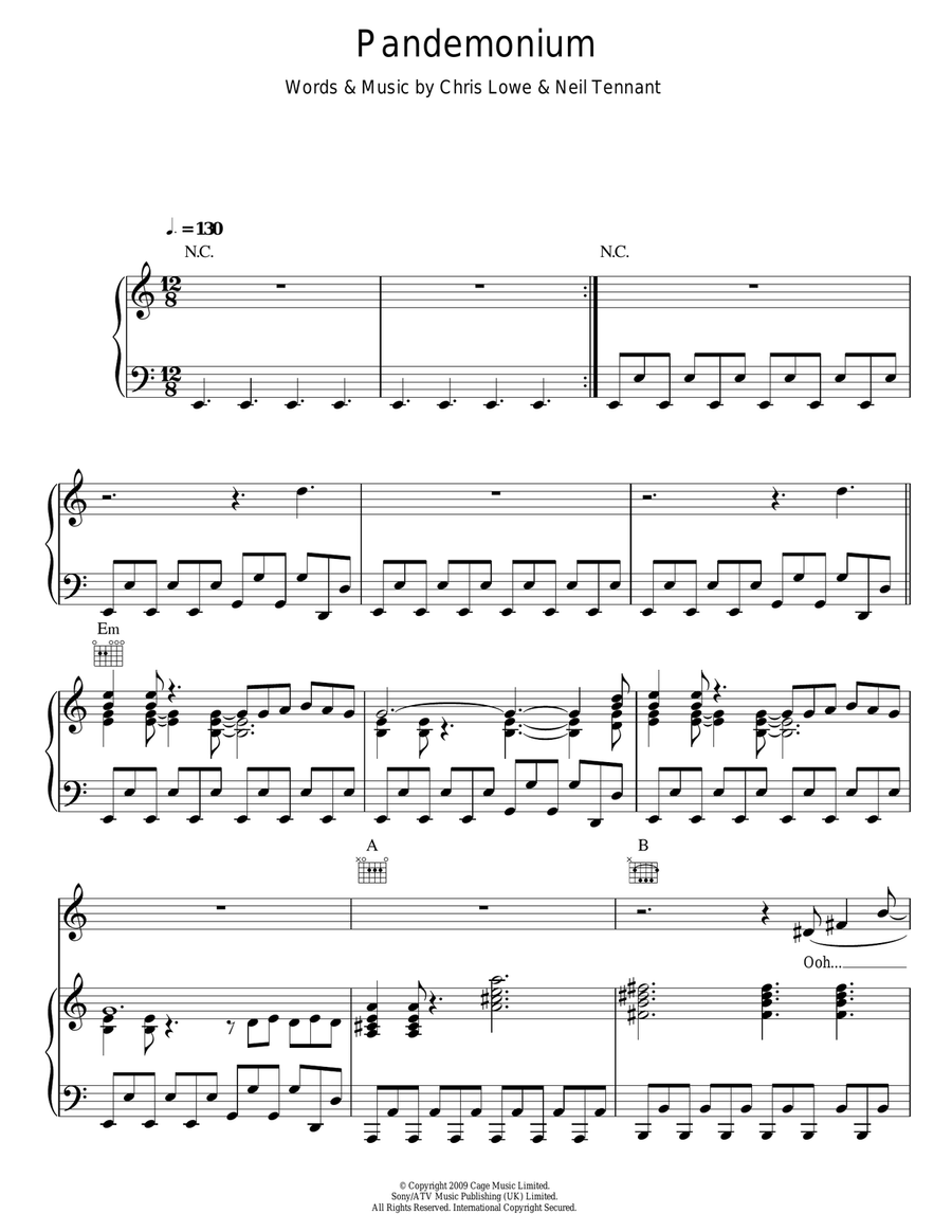 Pandemonium Acoustic Guitar scores gallery preview page 1