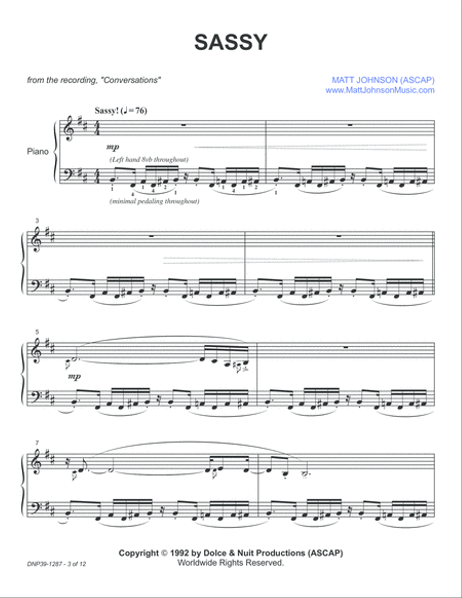 Sassy Piano Solo scores gallery preview page 3