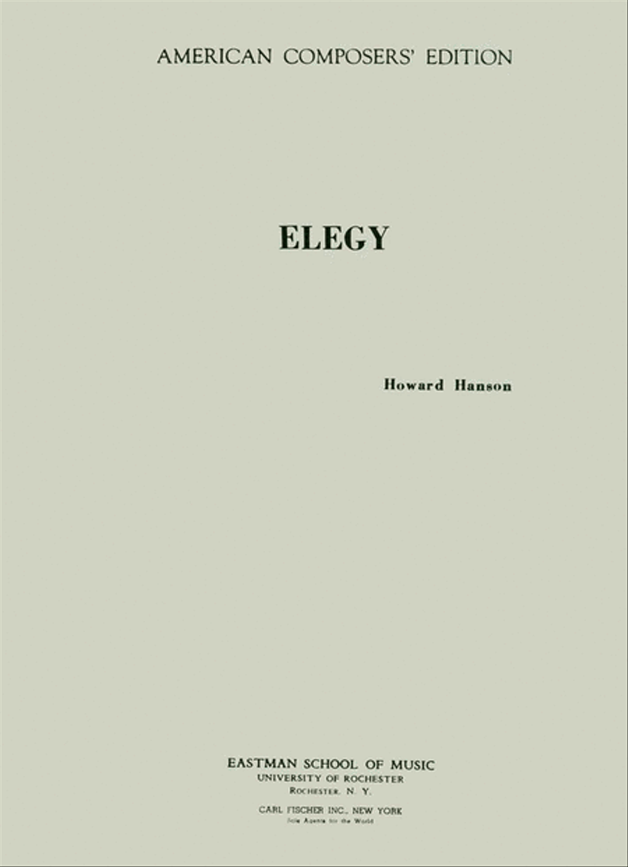 Elegy Orchestra scores gallery preview page 1