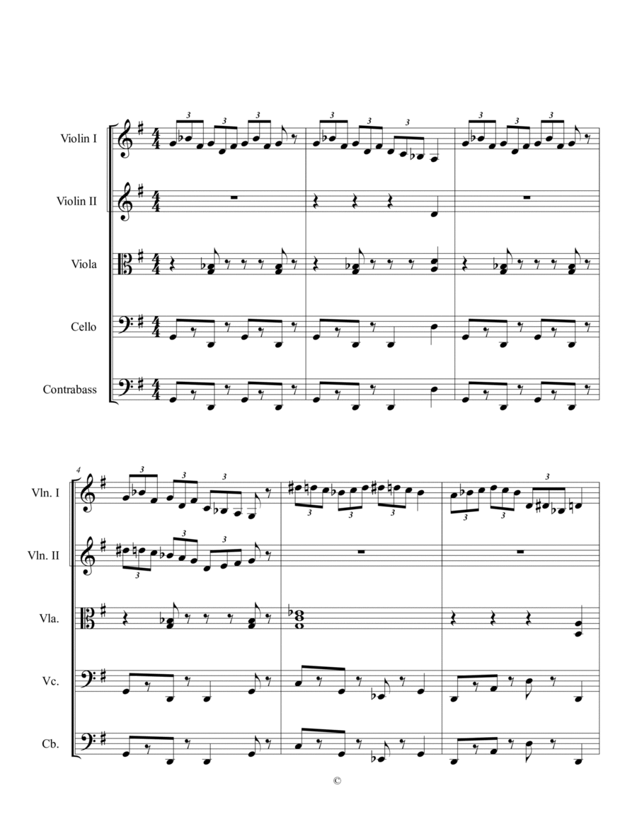 Mockingbird Way String Quartet scores gallery preview page 1