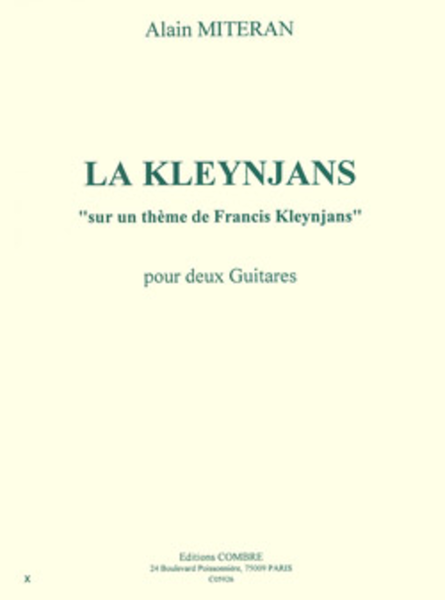 La Kleynjans sur un theme de Francis Kleynjans