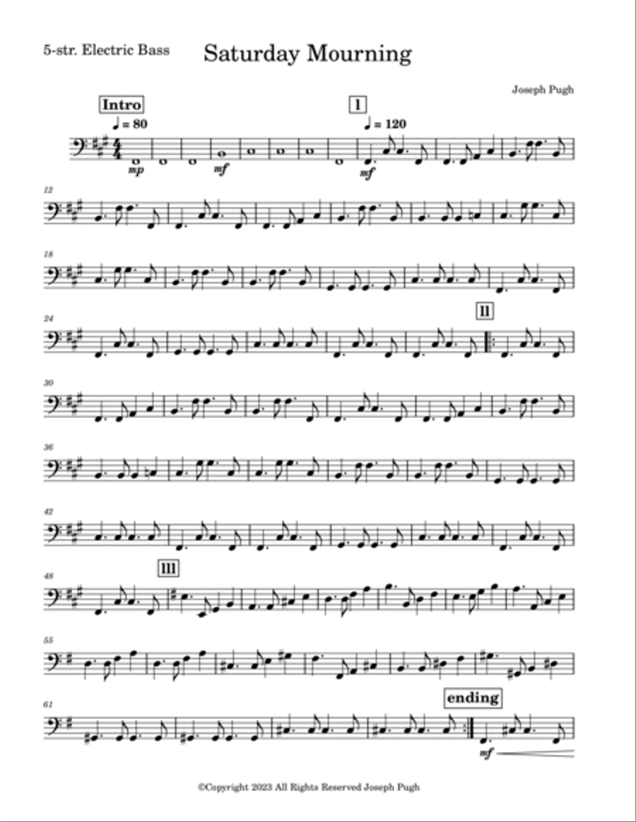 Saturday Mourning Jazz Ensemble scores gallery preview page 4