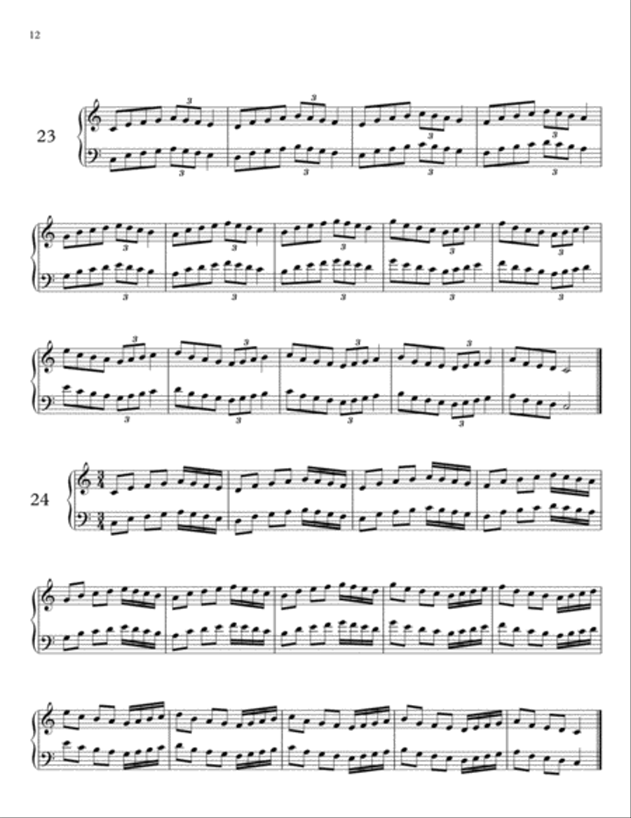 32 Rhythmical Exercises for piano, Part II