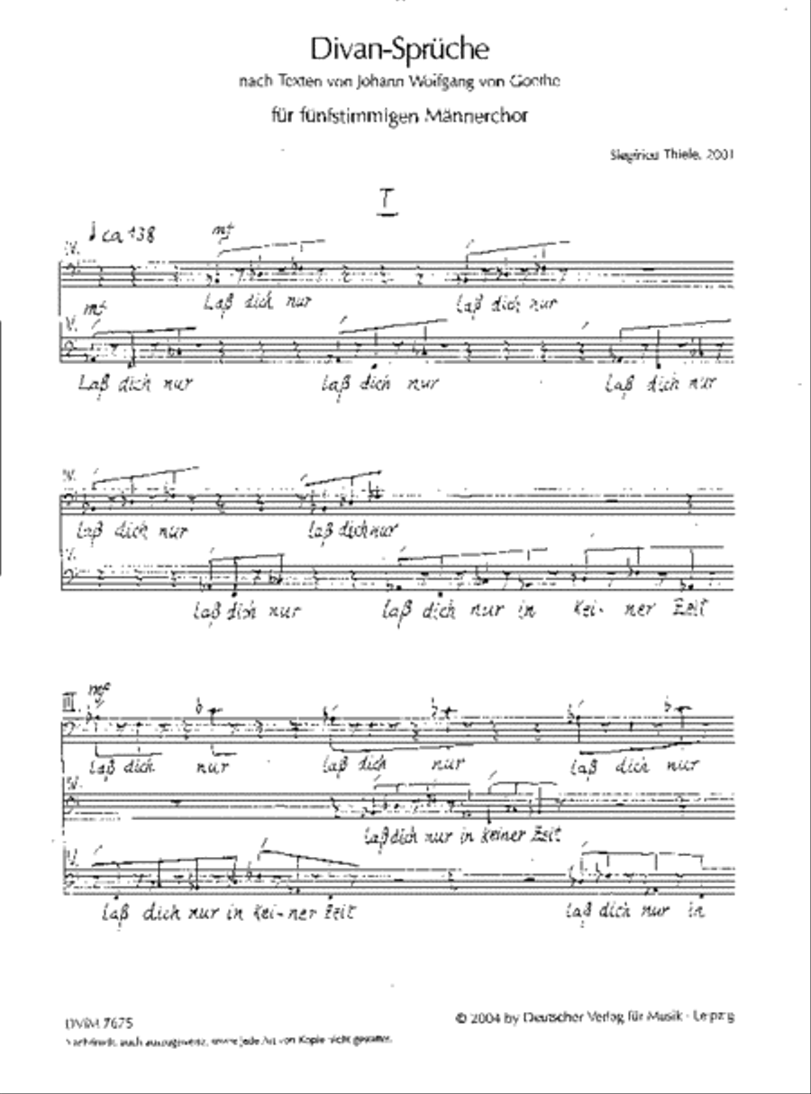 Divan-Sprüche A Cappella scores gallery preview page 2