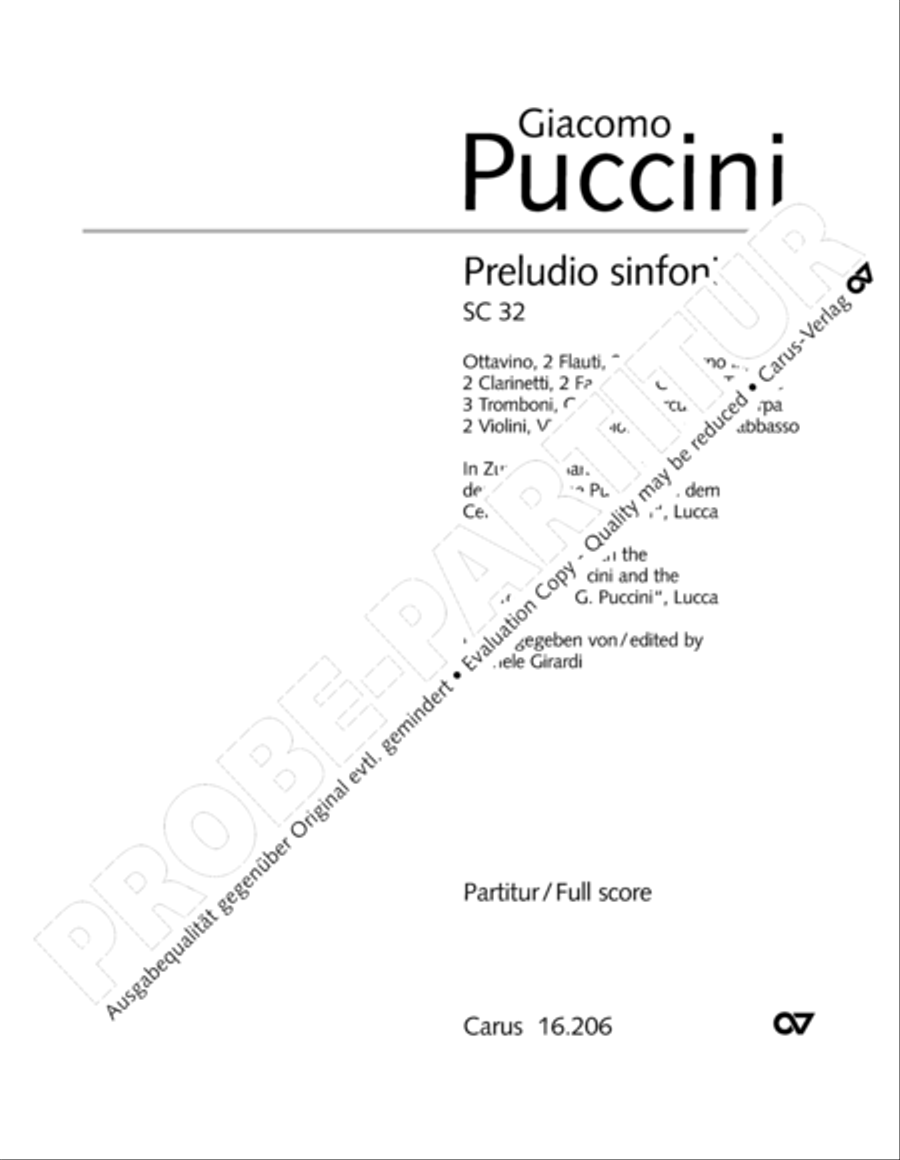 Preludio sinfonico Orchestra scores gallery preview page 2
