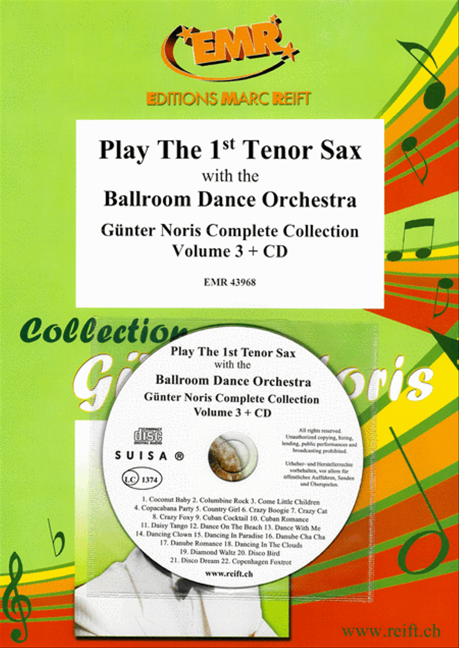 Play The 1st Tenor Sax With The Ballroom Dance Orchestra Vol. 3 Tenor Saxophone scores gallery preview page 1