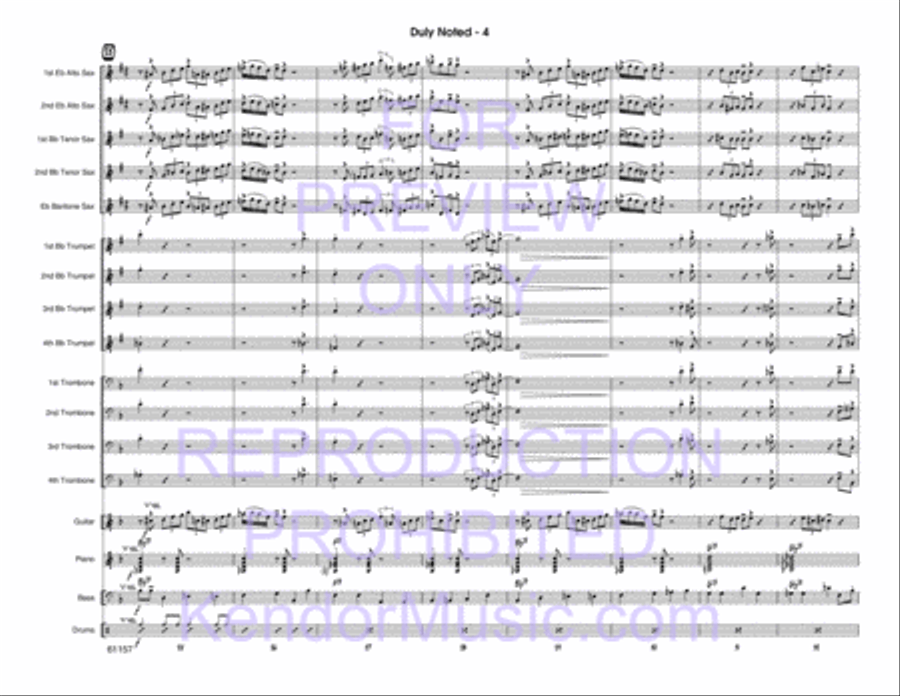 Duly Noted Duly Noted Jazz Ensemble scores gallery preview page 5