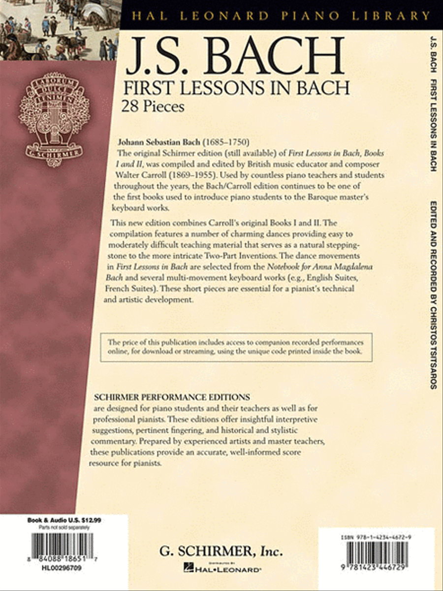 First Lessons in Bach Easy Piano scores gallery preview page 2