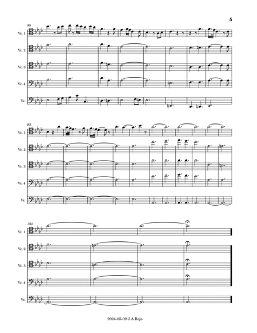 The Great Pretender The Great Pretender String Quintet scores gallery preview page 5
