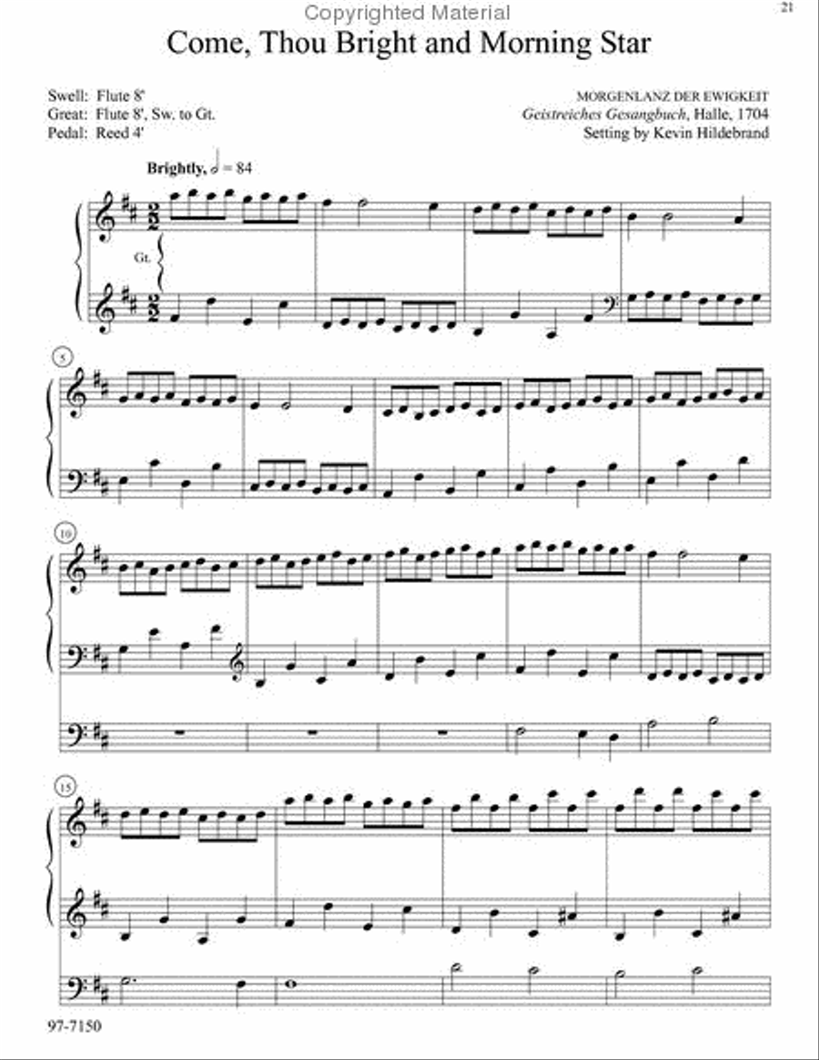 Six Hymn Improvisations, Set 6