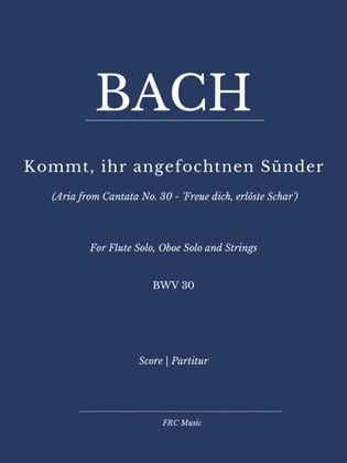 Aria: 'Kommt, ihr angefochtnen Sünder' (from Cantata No. 30 - 'Freue dich, erlöste Schar', BWV 30)