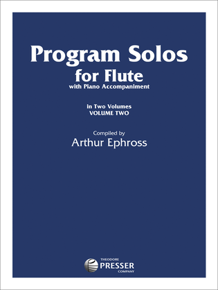 Book cover for Program Solos for Flute, Vol. 2