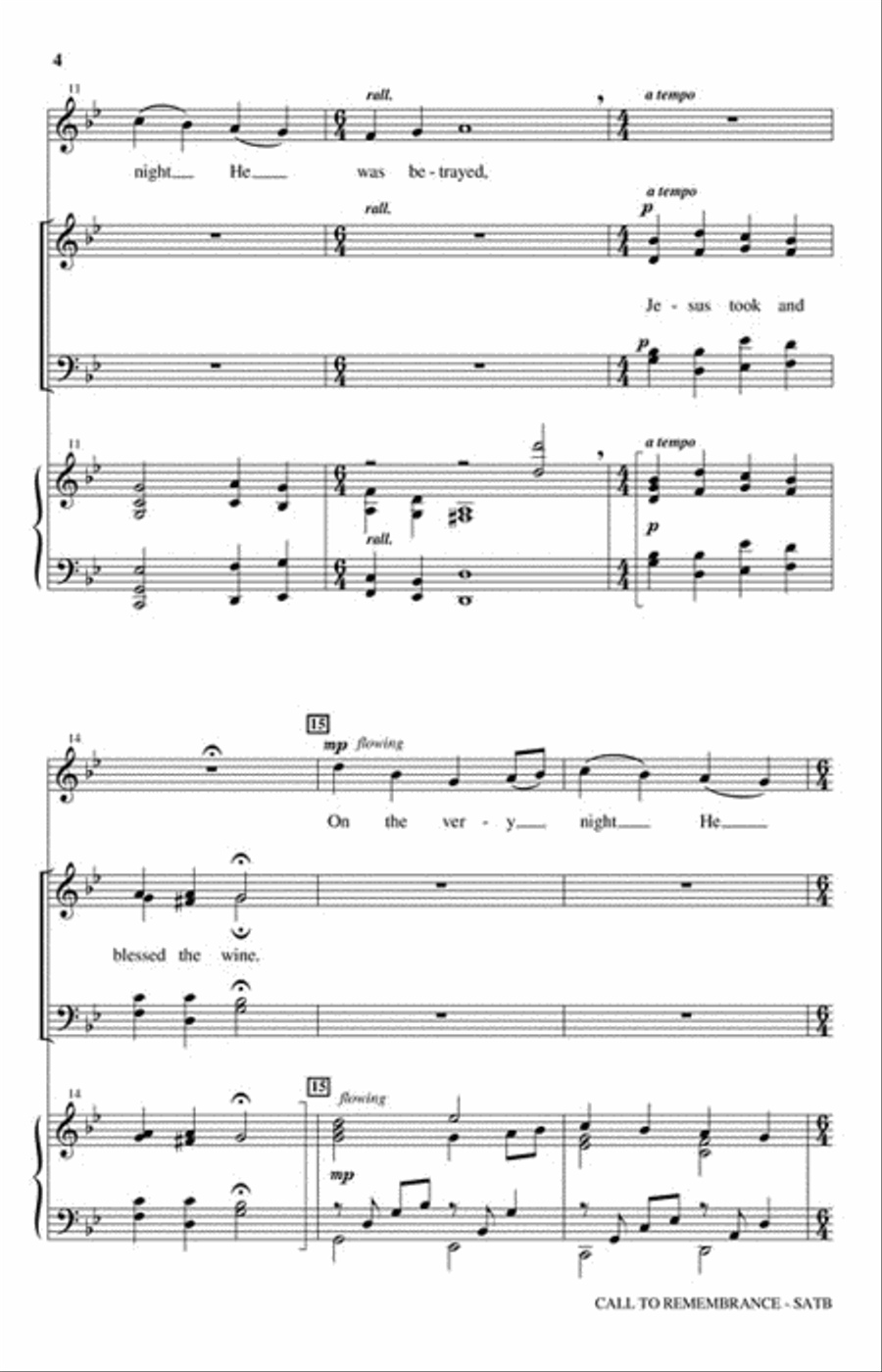 Call To Remembrance Call To Remembrance 4-Part scores gallery preview page 3