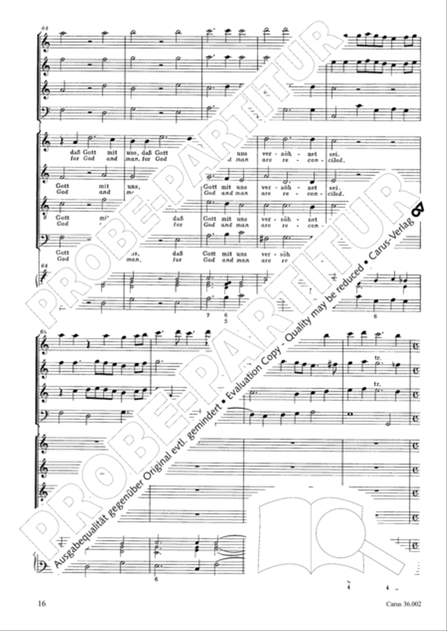 The newly born child (Das neugeborne Kindelein) 4-Part scores gallery preview page 17