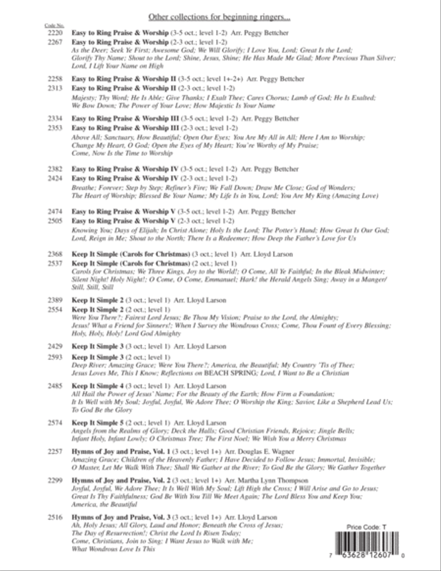 Easy to Ring Praise and Worship 3-Octaves scores gallery preview page 49