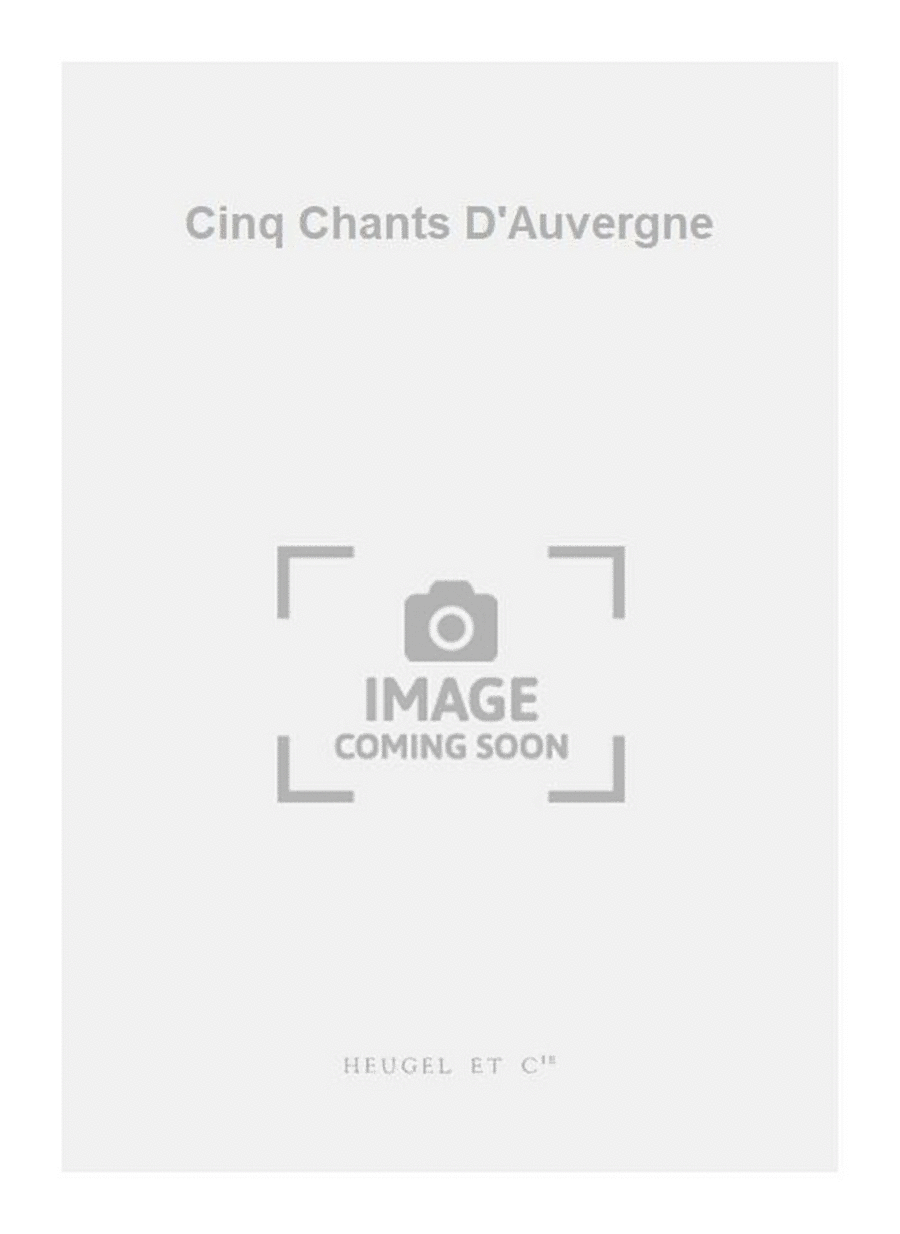 Cinq Chants D'Auvergne School and Community scores gallery preview page 1
