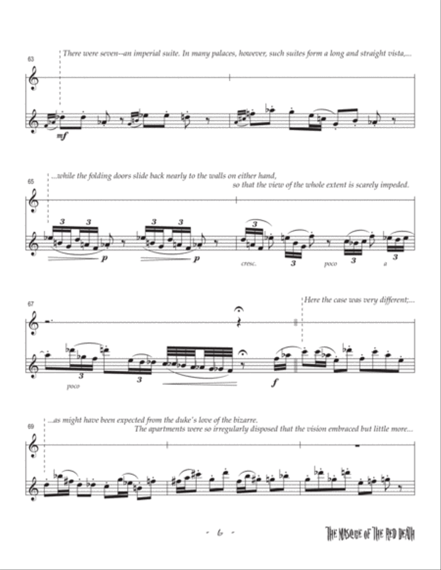 The Masque of the Red Death Chamber Music scores gallery preview page 5
