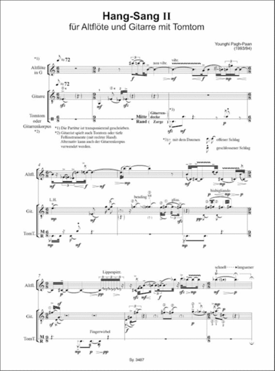 Hang-Sang II Hang-Sang II Flute scores gallery preview page 2