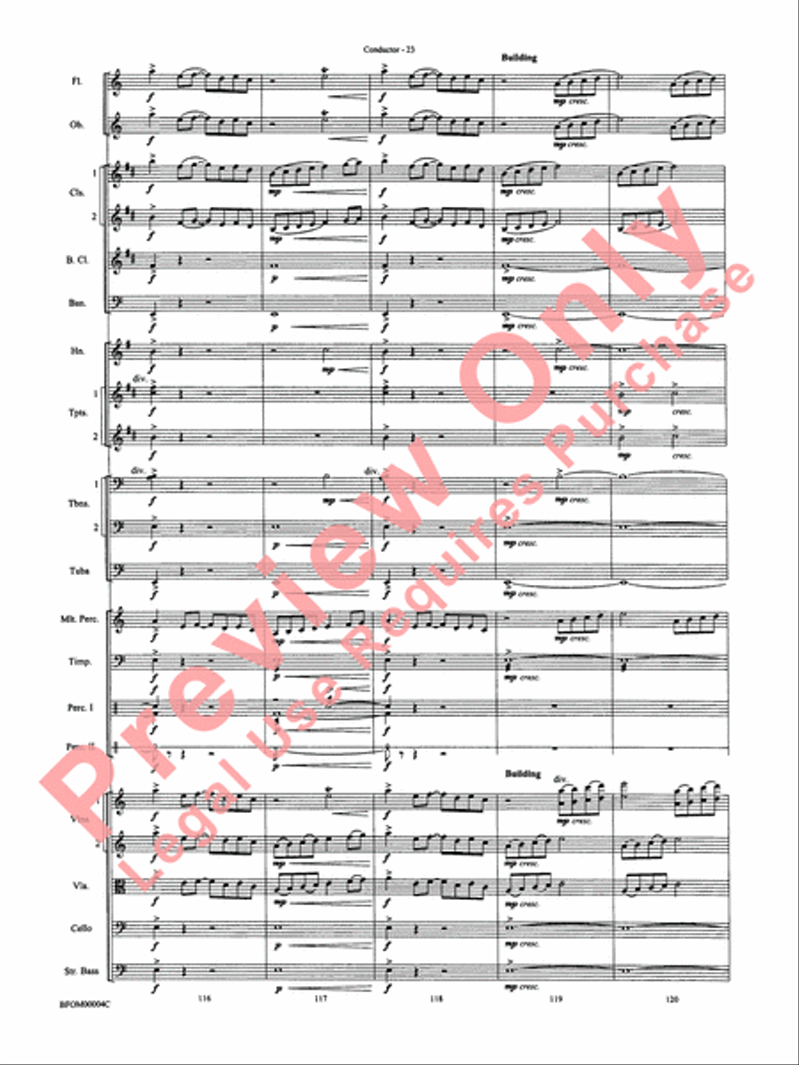 Rites of Tamburo Full Orchestra scores gallery preview page 26