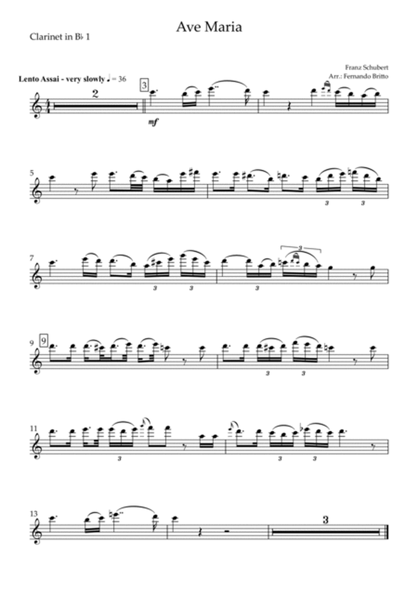 Ave Maria (Franz Schubert) for Clarinet Quartet image number null