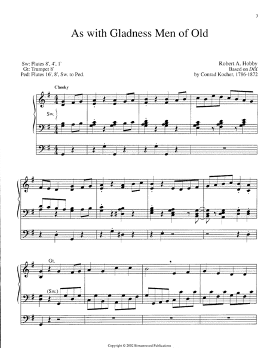 Three Epiphany Preludes, Set 1 Organ scores gallery preview page 2