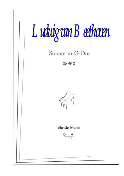 Beethoven, Ludwig van-----Sonata in G major, Op. 49 no. 2