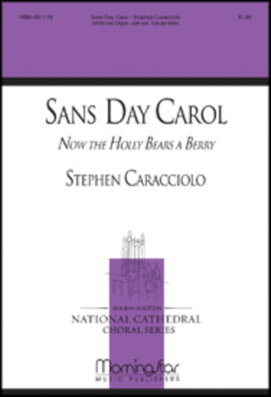 Sans Day Carol (Now the Holly Bears a Berry) 4-Part scores gallery preview page 1