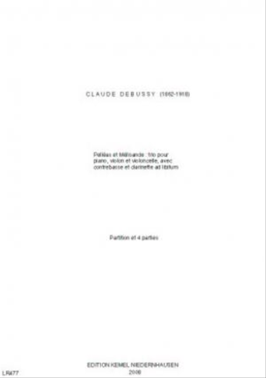 Pelleas et Melisande Pelleas et Melisande Clarinet scores gallery preview page 1