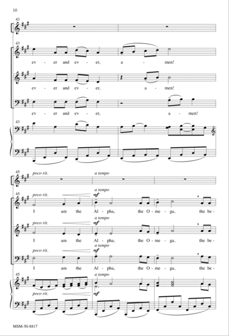 Who Was and Is and Is to Come 3-Part scores gallery preview page 10